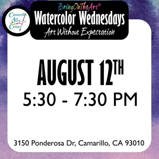 Watercolor Wednesdays - August 12