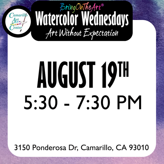 Watercolor Wednesdays - August 19