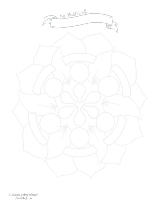 Class Palette 6 Color Flower And Leaf